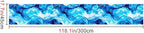 HOMETITUTE Artistic Blue Swirl Wave Pattern Wallpaper Peel and Stick Contact - Image 3