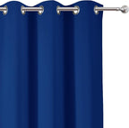 Blackout Curtains 38 x 84 inch/Royal Blue Curtains Set of 2 Panels/Thermal - Image 7