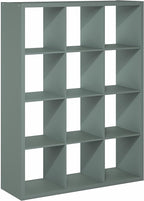 Furinno Cubicle Book Shelf, 12-Cube Bookshelf, Extra Thick Frame Reversible - Image 7
