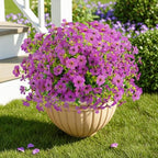 ATTGREAT Artificial Flowers for Outdoors UV Resistant, 24 Bundles(Purple) by WelcometoAttgreatWeHaveAlwaysFirmlyBelievedEndlessBloomsEndlessCreativity