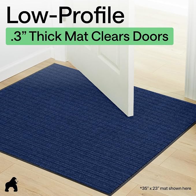 GORILLA GRIP Waterproof Traffic Guard Door Mat, 2 Pack, Indoor Outdoor Heavy - Image 9