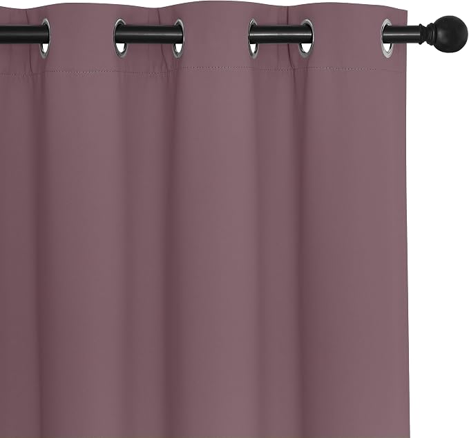 NICETOWN Dry Rose Blackout Curtains - Image 7