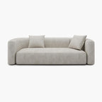 Acanva Luxury Modern Tight Curved Back Velvet Sofa, Minimalist Style Comfy Couch - Image 7