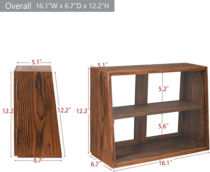 MOOCA Wood and Glass Display Case - Image 3