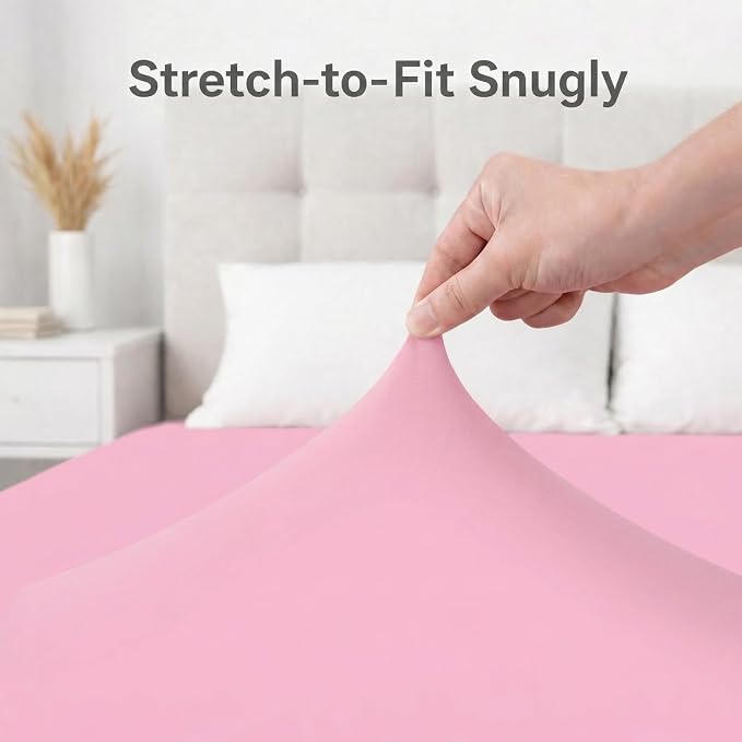 Stretchy Full Size Fitted Sheet - Image 2