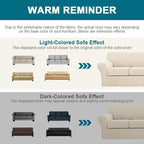 Turquoize 4 Piece Sofa Covers for 3 Cushion Couch Sofa Slipcover Soft Couch - Image 6