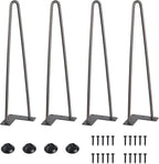 SMARTSTANDARD 16 Inch Heavy Duty Hairpin Furniture Legs, Metal Home DIY Projects by SMARTSTANDARD