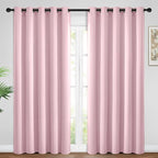 Yakamok Room Darkening Curtains 62x84 inch Long Pink-Living Room | 2 panels by Yakamok