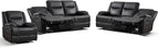ANJ Premium Genuine Manual Reclining Sofa Set - Image 8