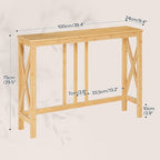 HOOBRO Narrow Console Table, Sofa Table - Image 2