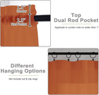 Orange Sheer Curtains 84 Inches Long 2 Panels, Soft Airy Light Filtering - Image 4
