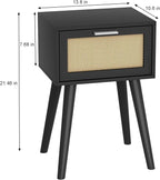 LAATOOREE Nightstand Set of 2, Small End Table - Image 3