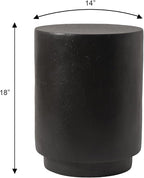 LeisureMod 14” Wide Round Side Table in Fiberstone - Image 3