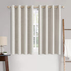 MIULEE 100% Blackout Linen Curtains by MIULEE