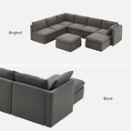 mopio Oversized Modular Sectional Sofa - Image 9