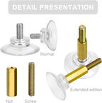 Sankoly 8 Pcs Glass Table Tops Suction Cup 1.3 Inches Strong Suction Cup - Image 3