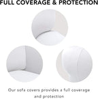 PureFit Stretch Loveseat Covers Fleece Couch Covers - Image 3