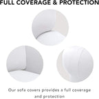 PureFit Super Stretch Chair Covers Fleece Couch Covers - Image 3