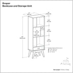 SIMPLIHOME Draper Bookcase - Image 2