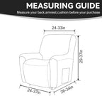 Cupuamon Recliner Chair Covers, Lazy Boy Recliner Covers Stretch Reclining - Image 2