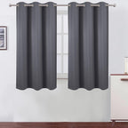 Blackout Curtains 40 x 63 inch/Grey Curtains Set of 2 Panels/Thermal Insulated by Lemomo