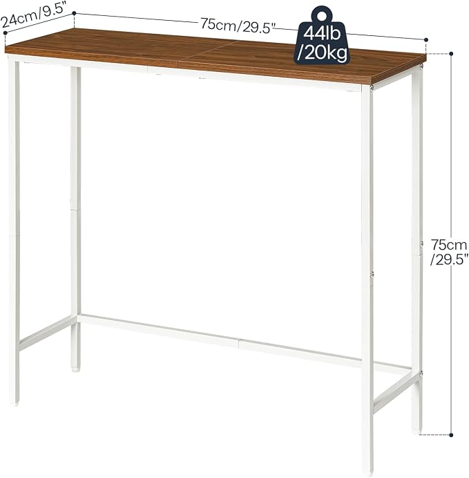 HOOBRO Narrow Console Table, 29.5" Small Entryway Table, Thin Sofa Table - Image 3