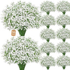 50 Baby Breath Flowers Artificial Bulk, 21" Babys Breath Artificial Flowers by Elyum