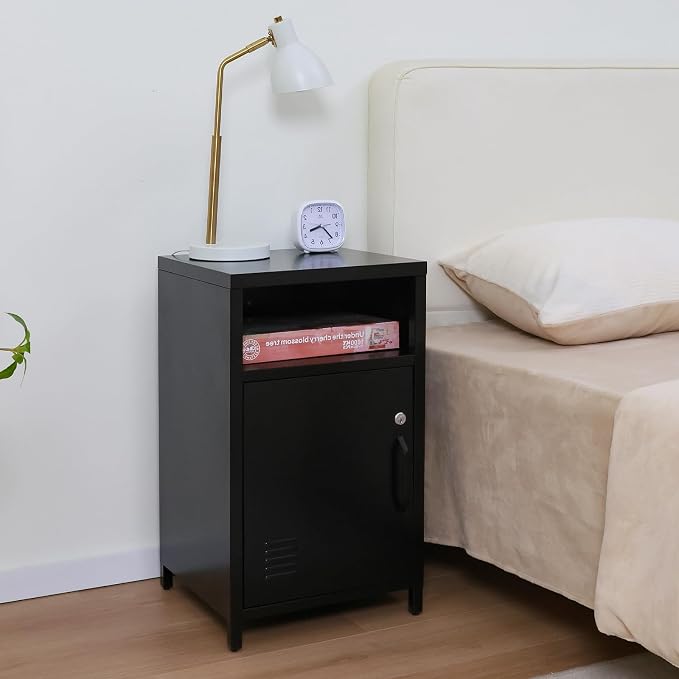 ALBAD Compact Metal Nightstand - Image 2
