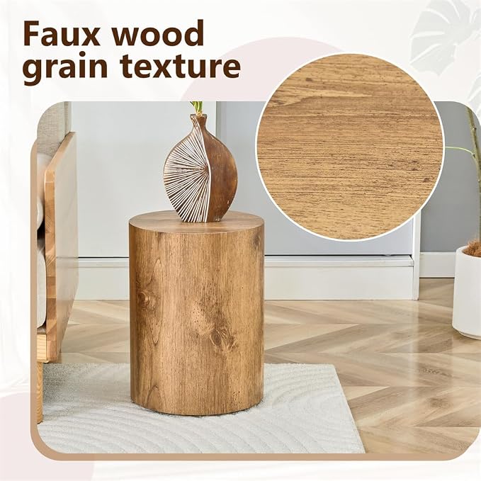 End Table Set of 2, Modern Round Side Table Sofa Couch Tables, Living Room - Image 7