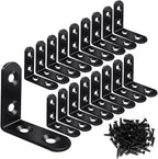 Vicuna R 18 Black L Brackets, Stainless Steel Corner Brace by Vicuna+R