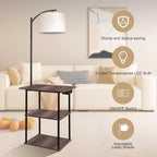 PESRAE Floor Lamp with Table, Lamps - Image 4