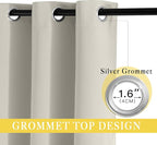 NICETOWN Blackout Curtains 72 inches Long, Grommet Privacy Window Treatment - Image 5