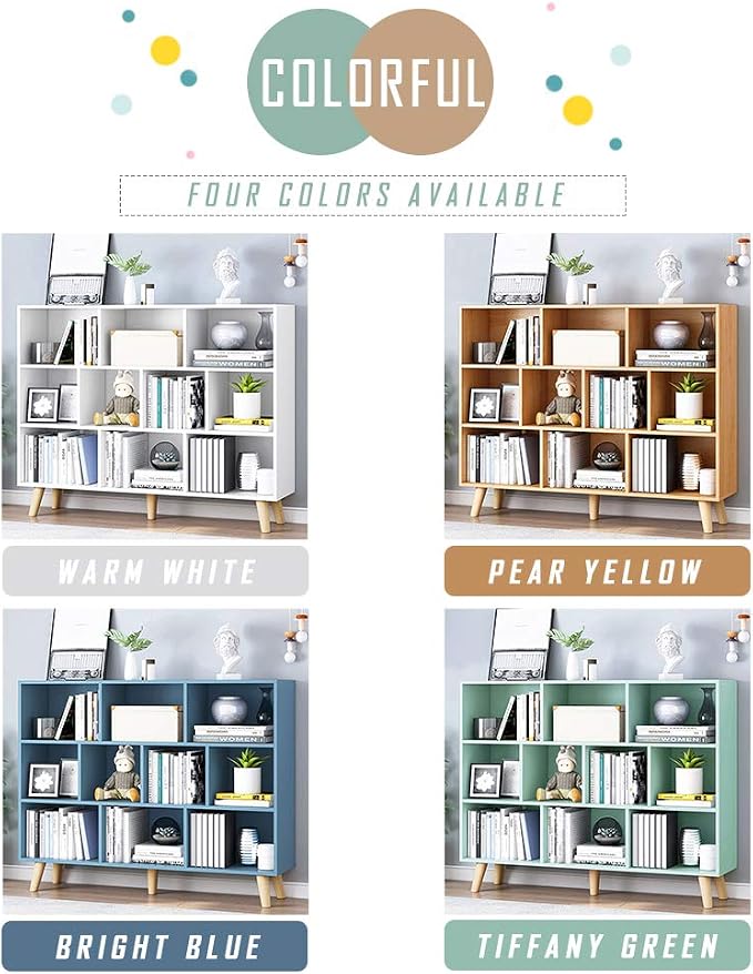 IOTXY Wooden Open Shelf Bookcase - Image 6