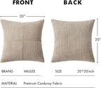 MIULEE Taupe Decorative Throw Pillow Covers - Image 6