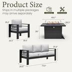 LayinSun Aluminum Furniture Set - Image 8