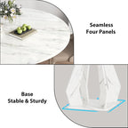 IBF Round Marble Dining Table, Dinner Tables - Image 7