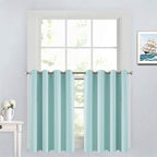 Yakamok Aqua Room Darkening Window Curtains 52x36 Inch by Yakamok
