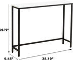 loglus Console Table for Entryway, Faux Marble MDF Sofa Table - Image 3