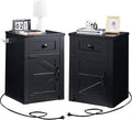 SOOWERY Nightstands Set of 2, Nightstand by SOOWERY