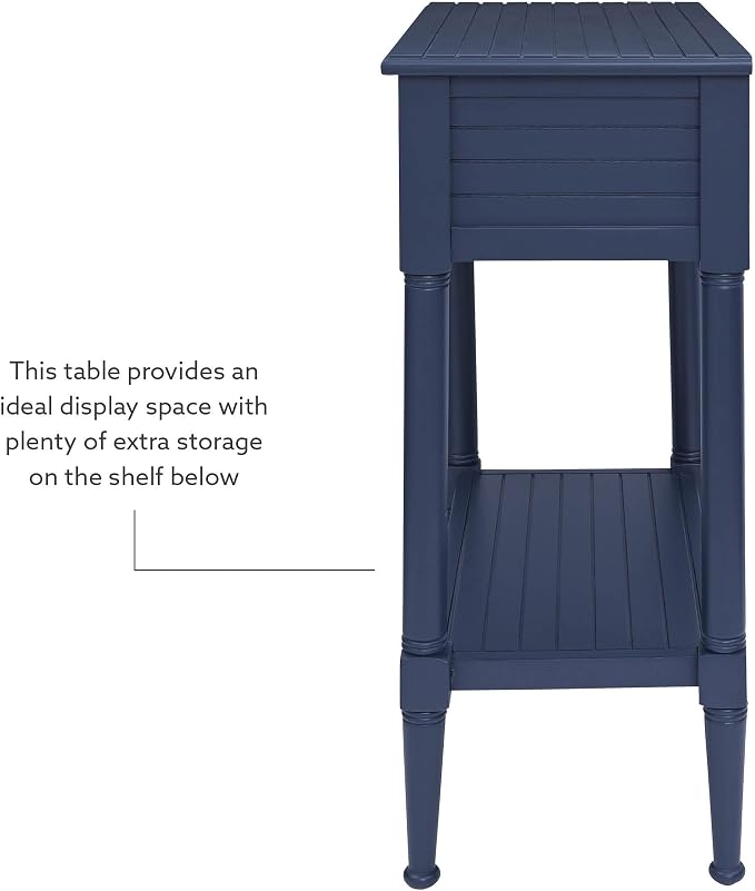 Linon Raleigh Navy Accent Table - Image 13