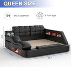 AF ARTISAN FURNITURE Queen Size Smart Multifuncional Bed Frame - Image 2