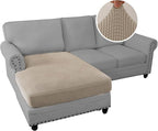 H.VERSAILTEX Sectional Couch Covers 1 Piece Chaise Slipcover L Shape Separate - Image 2