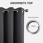 Joydeco Blackout Curtains 108 Inch Long 2 Panels, Long Black Out Curtains - Image 5