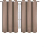 Cappuccino Blackout Curtains 42 x 54 Inch Length Set of 2 Panels Grommet - Image 2