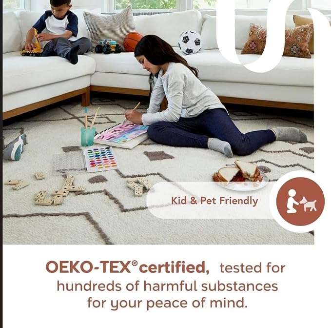 nuLOOM Jeni Dark Grey Checkered Washable Area Rug, Dark Grey - Image 6