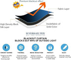 H.VERSAILTEX Blackout Patio Curtains 100 x 90 Inches - Image 5