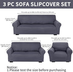 Peryiter 3 Pcs Couch and Loveseat Covers Set Sofa Cover - Image 2