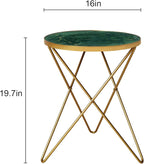 HLR Modern Round Side Table Set of 2, End Table - Image 3