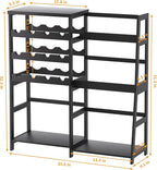 VASMIA Versatile Liquor Stand for Home Bar, Wine Rack Freestanding Floor - Image 4