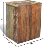 YAFF Vintage Reclaimed Wood End Table - Image 2